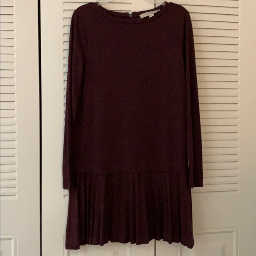 LOFT burgundy dress